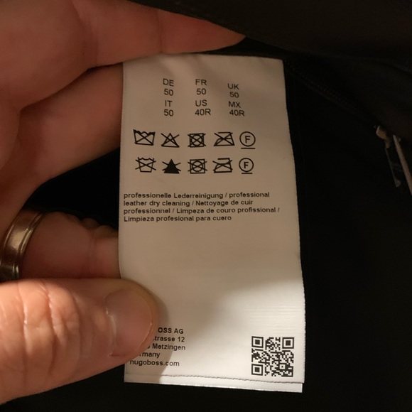 Hugo Boss Nocan Nappa Lamb Leather Jacket NWOT - Picture 4 of 6